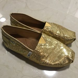 Sparkly Gold Toms